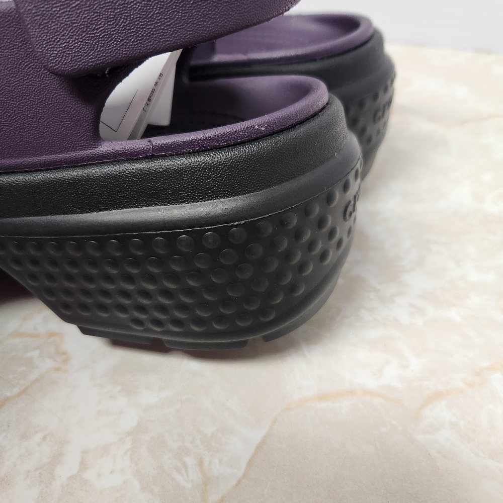 New Crocs Stomp Fisherman Sandal Unisex Size Men 5 / Women 7 Dark Purple - Picture 5 of 10